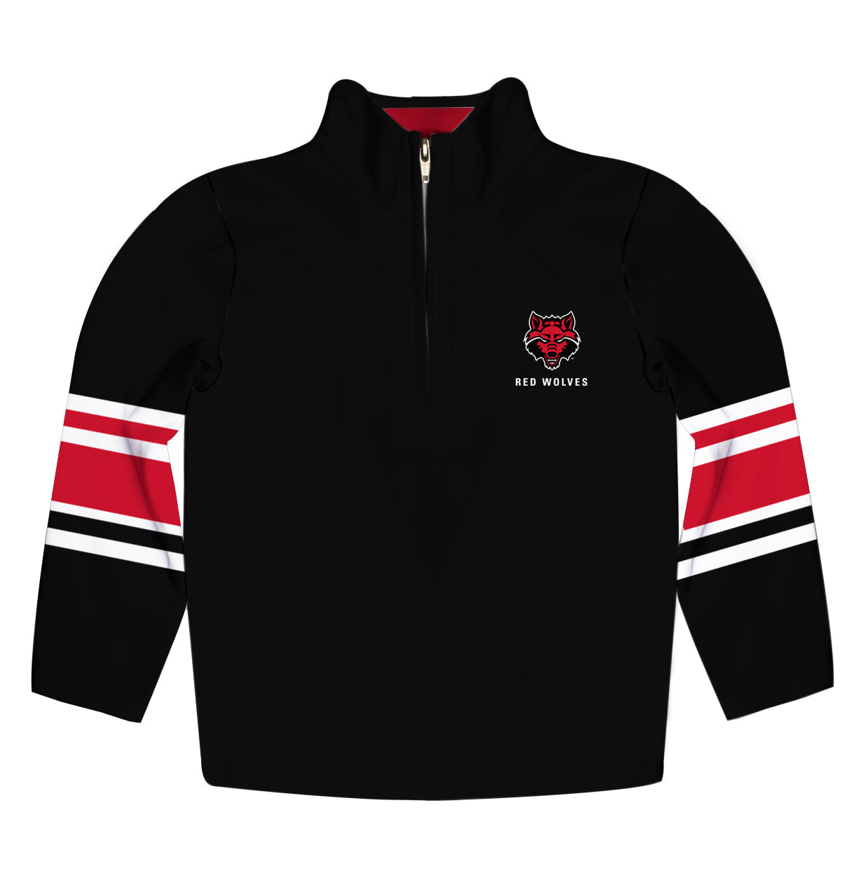 Arkansas State Red Wolves Game Day Black Quarter Zip Pullover Sweatshirt for Toddlers and Youth