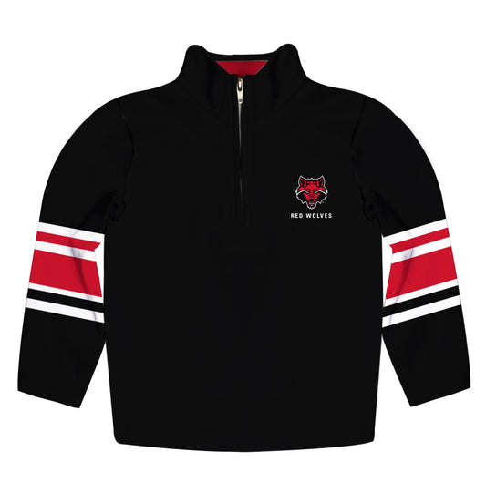 Arkansas State Red Wolves Game Day Black Quarter Zip Pullover Sweatshirt for Toddlers and Youth