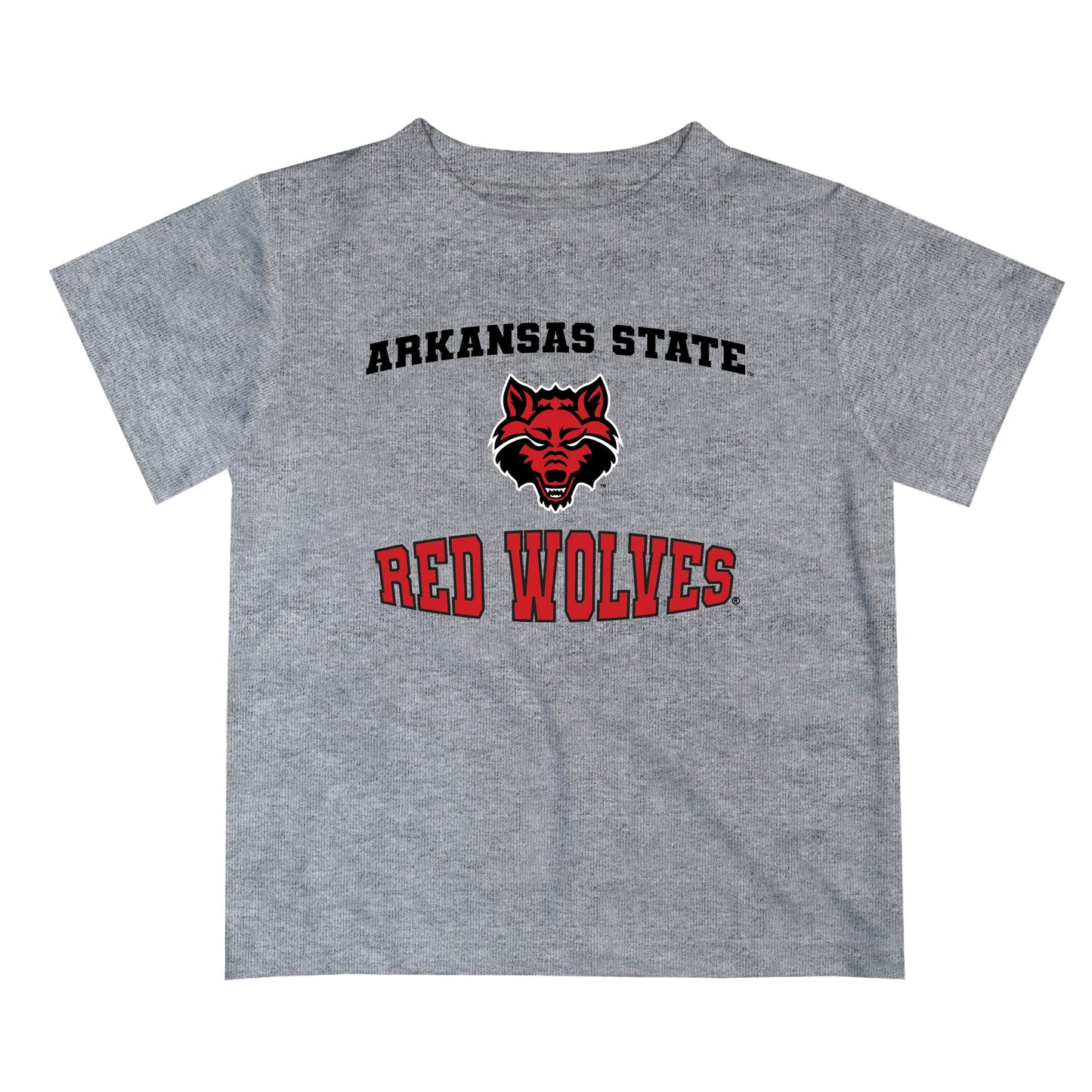 Arkansas State Red Wolves Vive La Fete Boys Game Day V3 Heather Gray Short Sleeve Tee Shirt