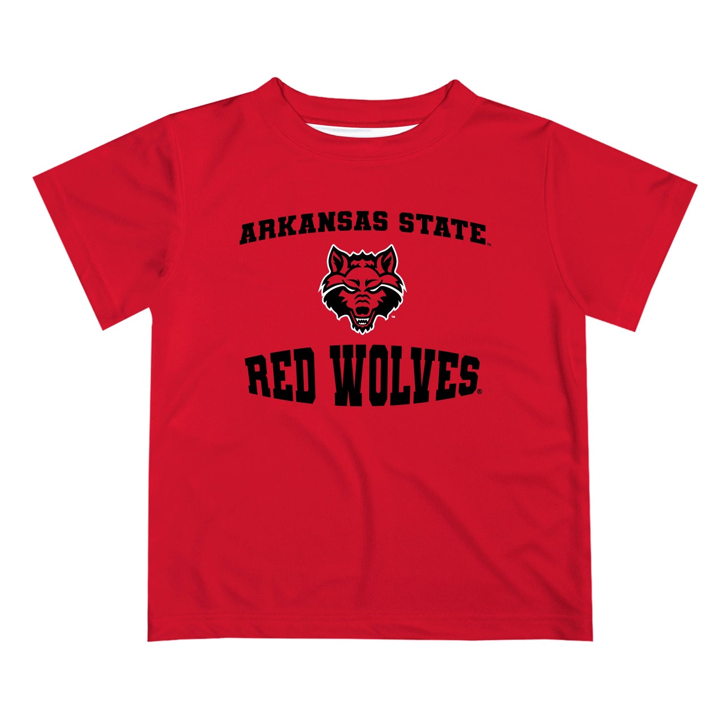 Arkansas State Red Wolves Vive La Fete Boys Game Day V3 Red Short Sleeve Tee Shirt