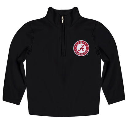 Alabama Crimson Tide Game Day Solid White Quarter Zip Pullover for Infants Toddlers by Vive La Fete