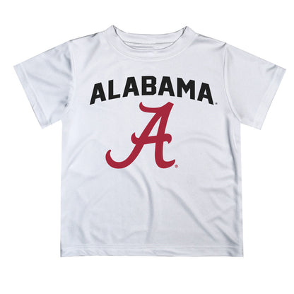 Alabama Crimson Tide Vive La Fete Boys Game Day V2 White Short Sleeve Tee Shirt