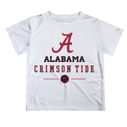 Alabama Crimson Tide Vive La Fete Soccer V1 White Short Sleeve Tee Shirt