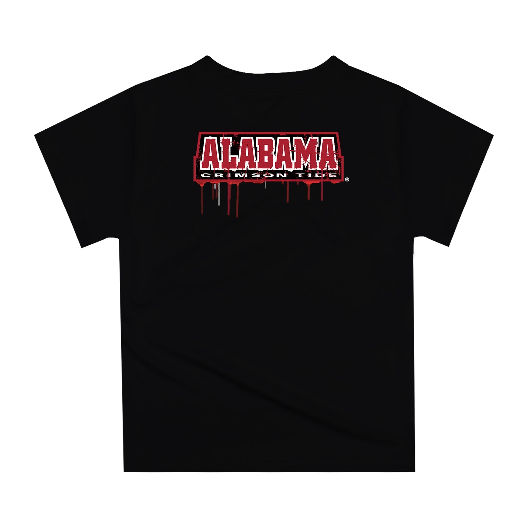 Alabama Crimson Tide Original Dripping Football Helmet Red T-Shirt by Vive La Fete