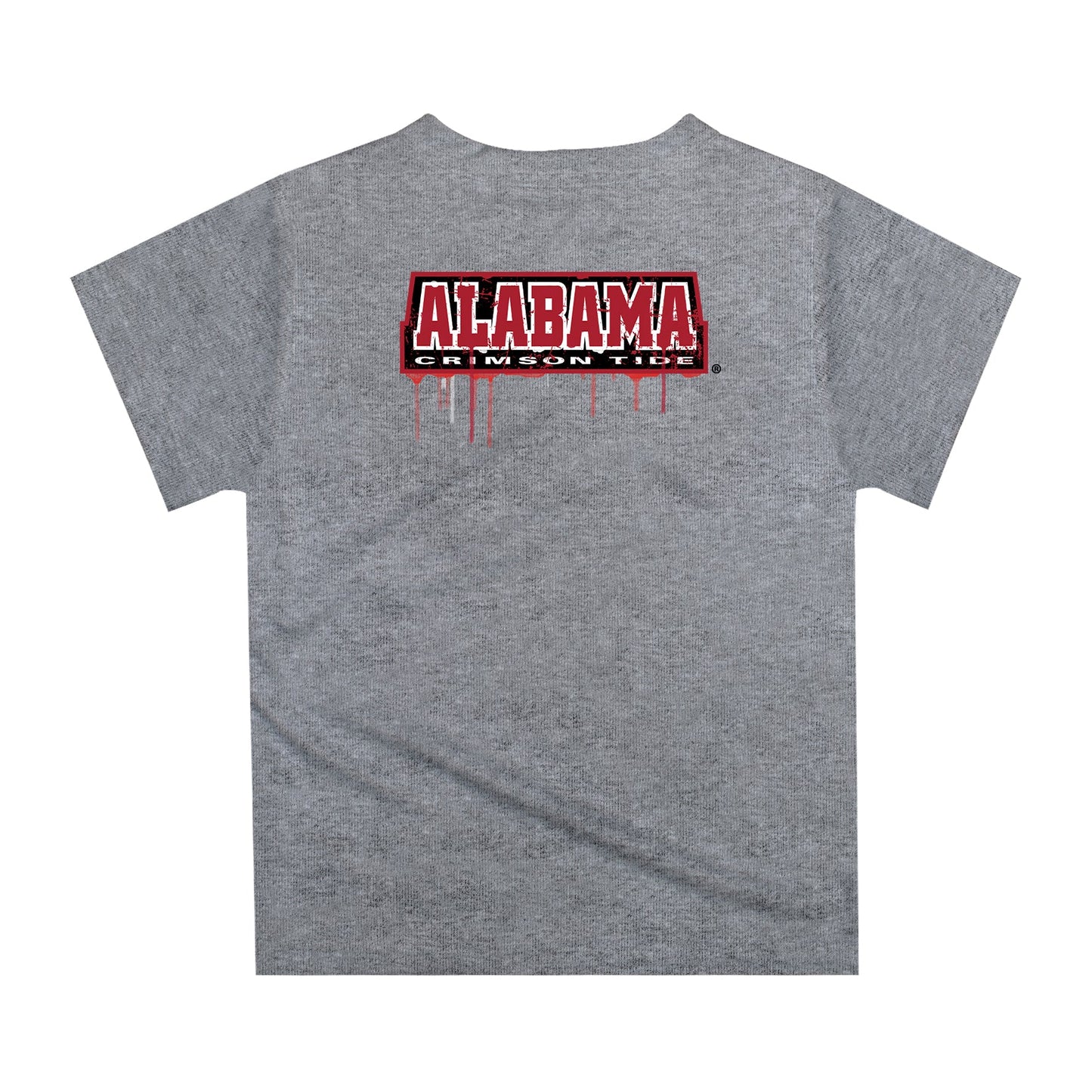 Alabama Crimson Tide Original Dripping Football Helmet Red T-Shirt by Vive La Fete