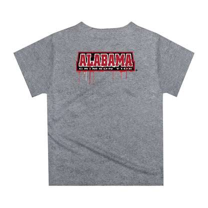Alabama Crimson Tide Original Dripping Football Helmet Red T-Shirt by Vive La Fete