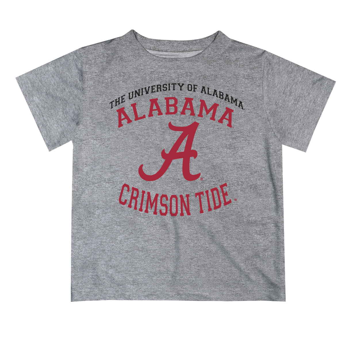 Alabama Crimson Tide Vive La Fete Boys Game Day V1 Gray Short Sleeve Tee Shirt