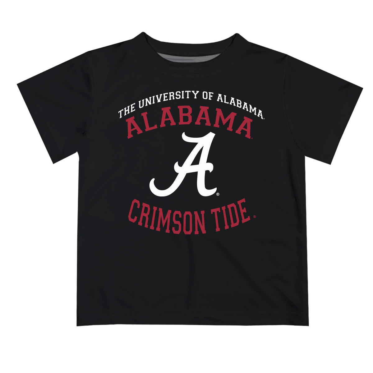 Alabama Crimson Tide Vive La Fete Boys Game Day V1 Black Short Sleeve Tee Shirt