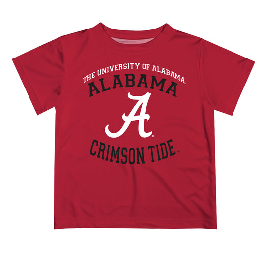Alabama Crimson Tide Vive La Fete Boys Game Day V1 Red Short Sleeve Tee Shirt