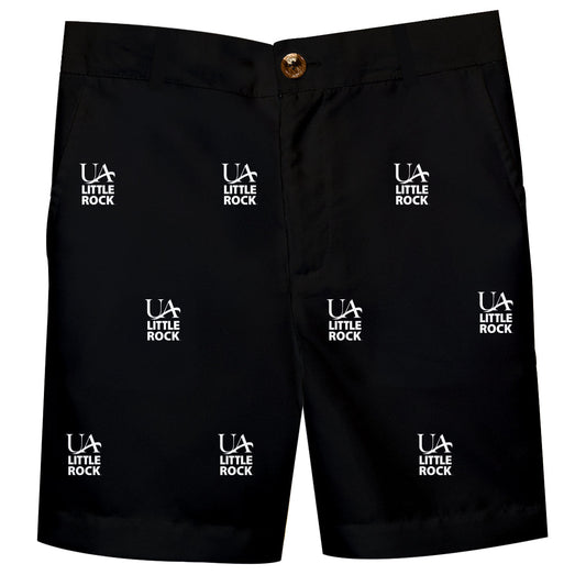 UA Little Rock Tojans UALR Boys Game Day Black Structured Shorts