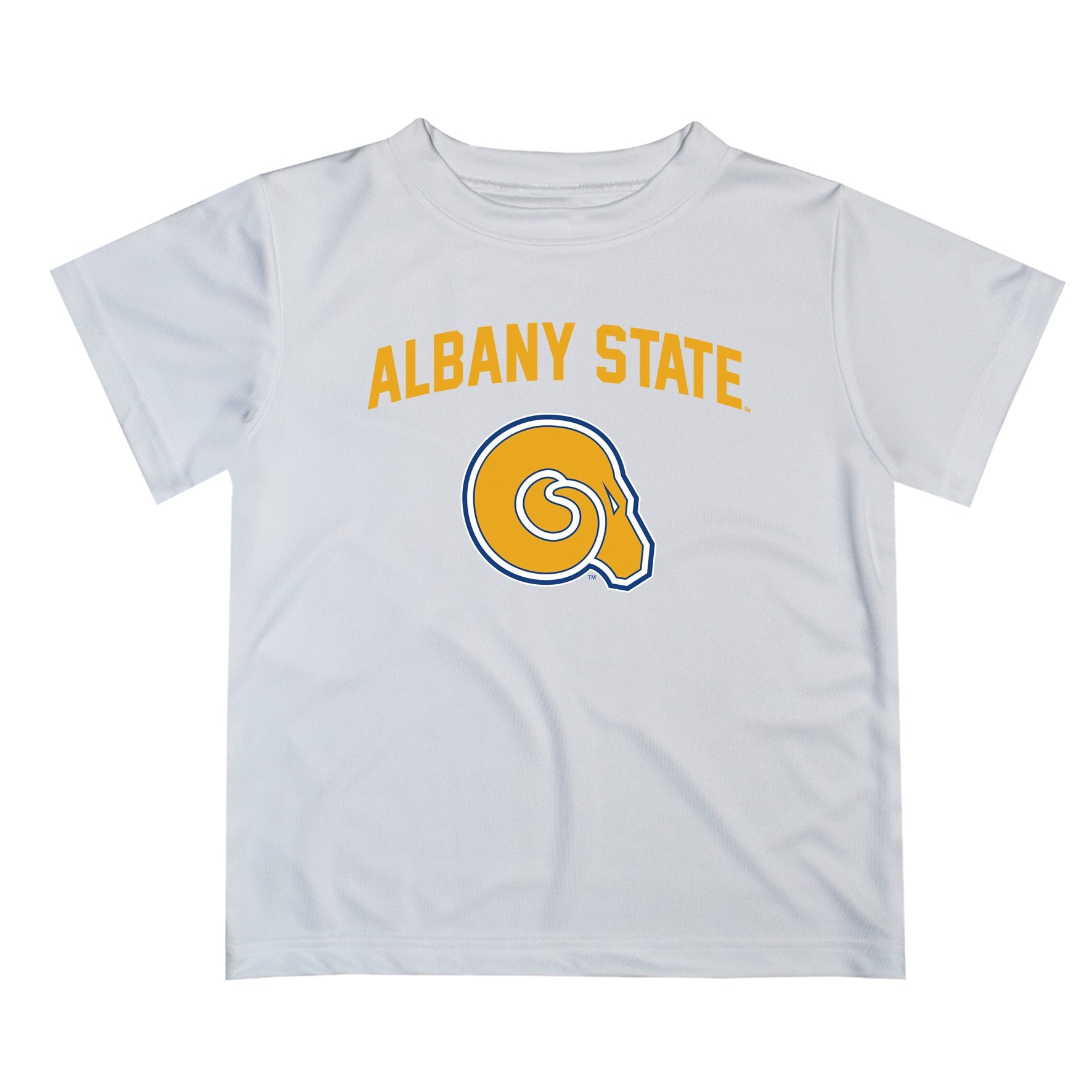 Albany State Rams Vive La Fete Boys Game Day V2 White Short Sleeve Tee Shirt