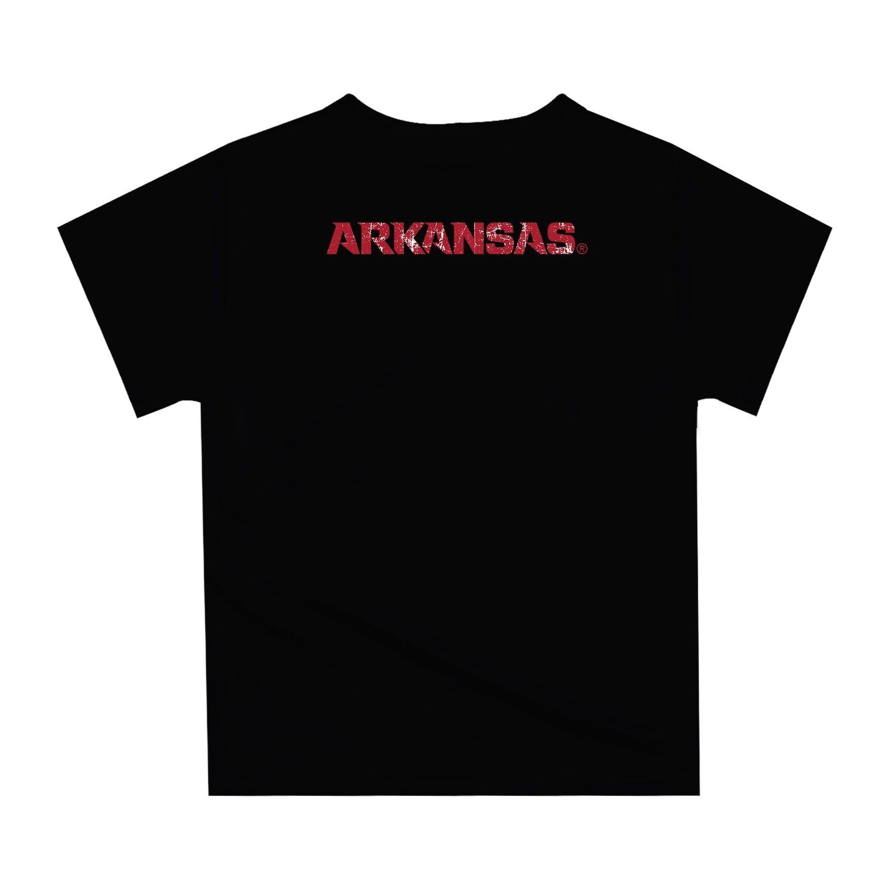 Arkansas Razorbacks Original Dripping Football Helmet Black T-Shirt by Vive La Fete