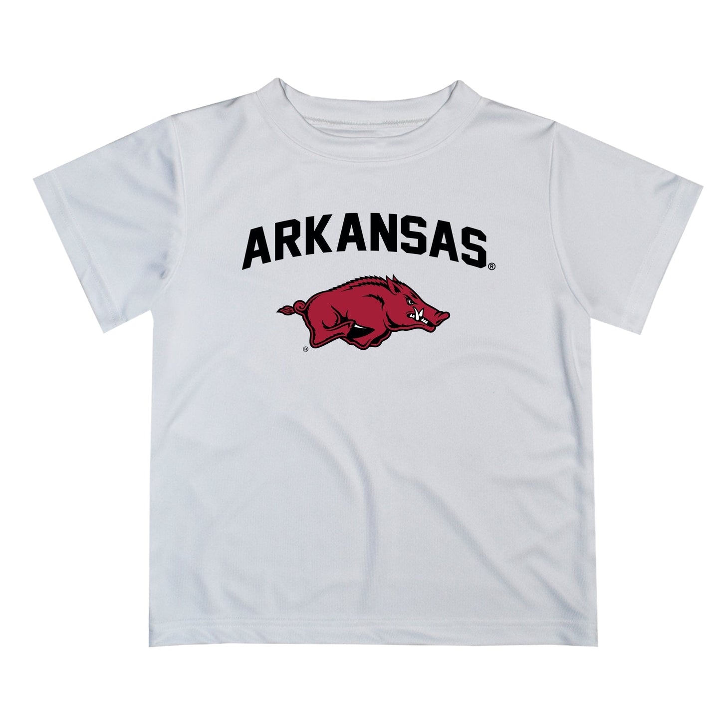 Arkansas Razorbacks Vive La Fete Boys Game Day V2 White Short Sleeve Tee Shirt