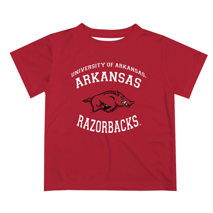 Arkansas Razorbacks Vive La Fete Boys Game Day White Short Sleeve Tee Shirt - Vive La F̻te - Online Apparel Store