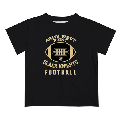 US Military ARMY Black Knights Vive La Fete Football V2 Black Short Sleeve Tee Shirt
