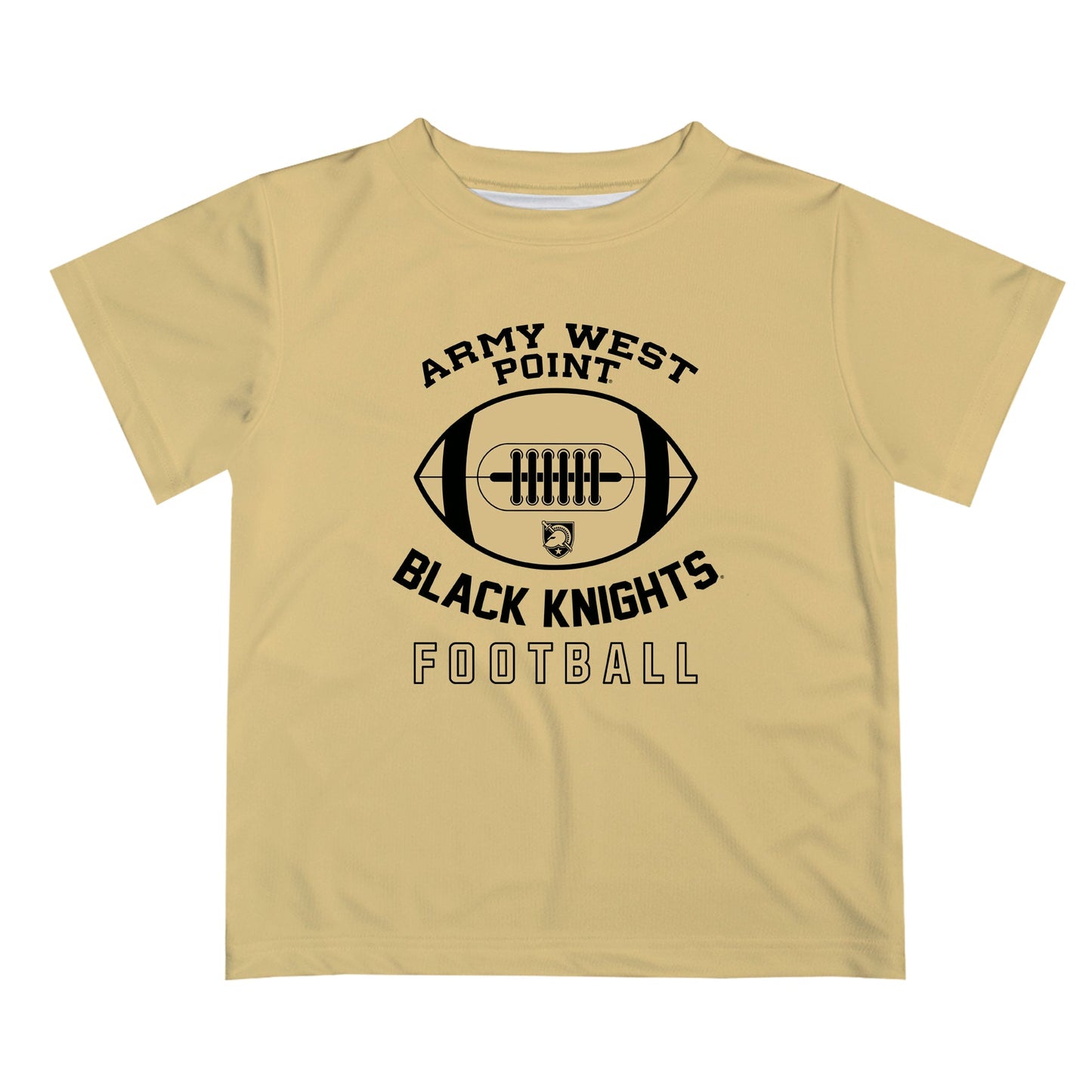 US Military ARMY Black Knights Vive La Fete Football V2 Gold Short Sleeve Tee Shirt