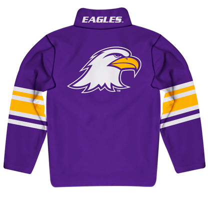 Ashland University AU Eagles Game Day Purple Quarter Zip Pullover for Infants Toddlers by Vive La Fete