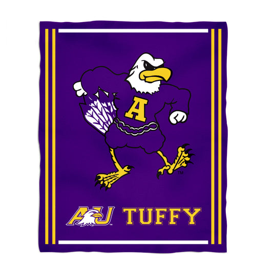 Ashland University AU Eagles Kids Game Day Purple Plush Soft Minky Blanket 36 x 48 Mascot