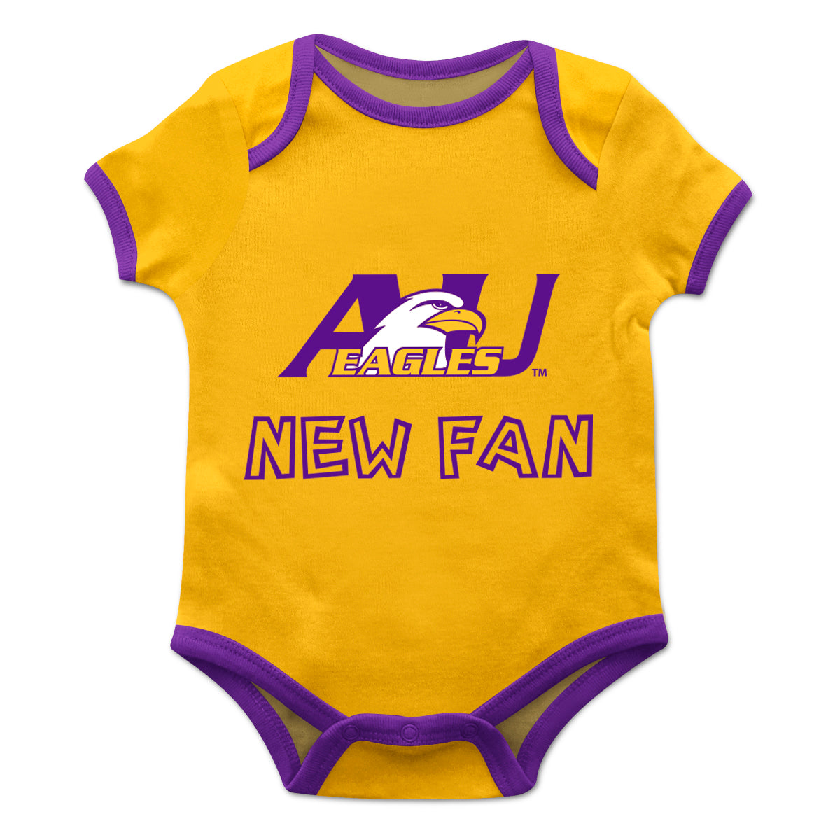 Ashland Eagles AU Infant Game Day Gold Short Sleeve One Piece Jumpsuit by Vive La Fete