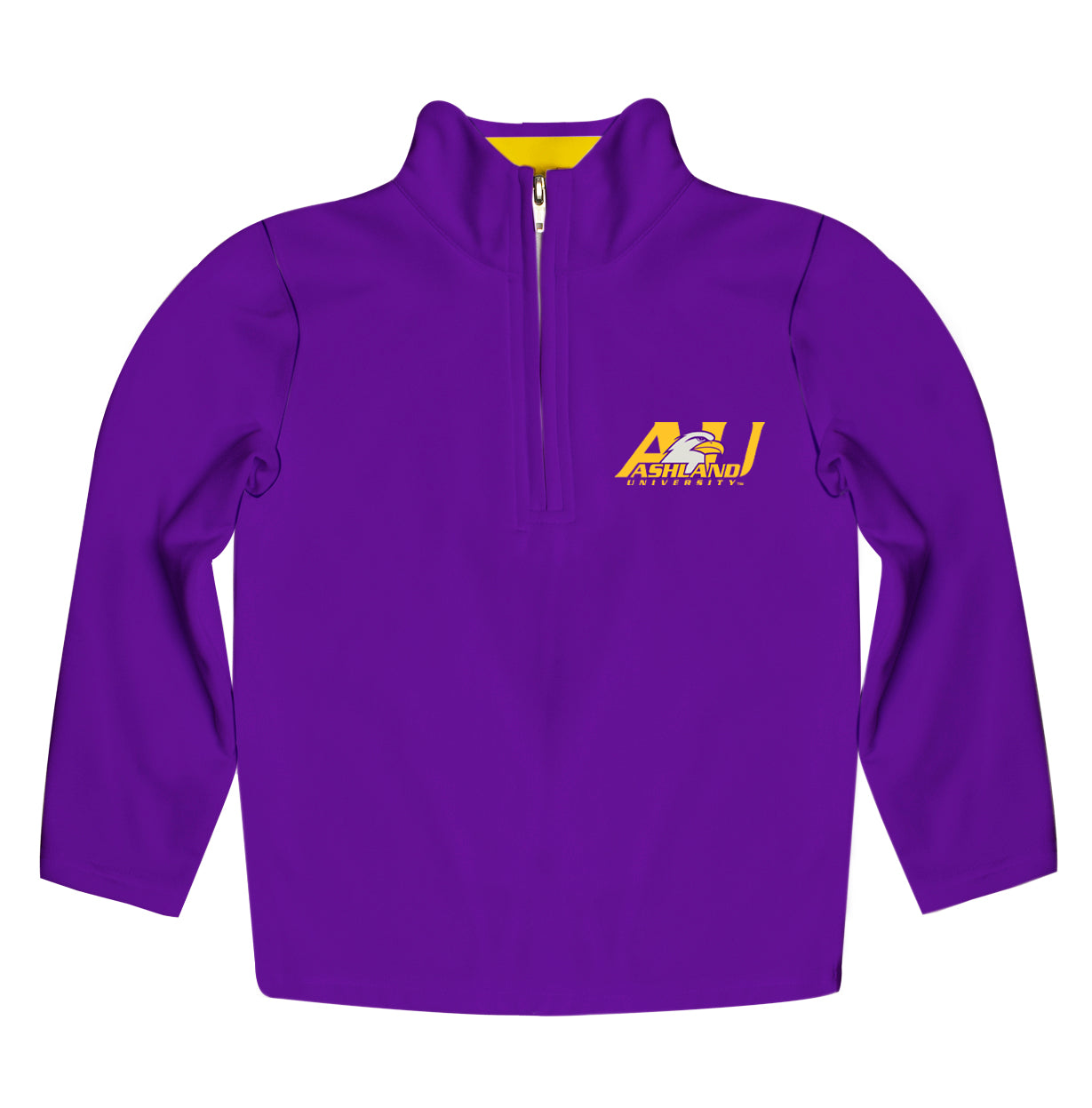 Ashland Eagles AU Game Day Solid Purple Quarter Zip Pullover for Infants Toddlers by Vive La Fete