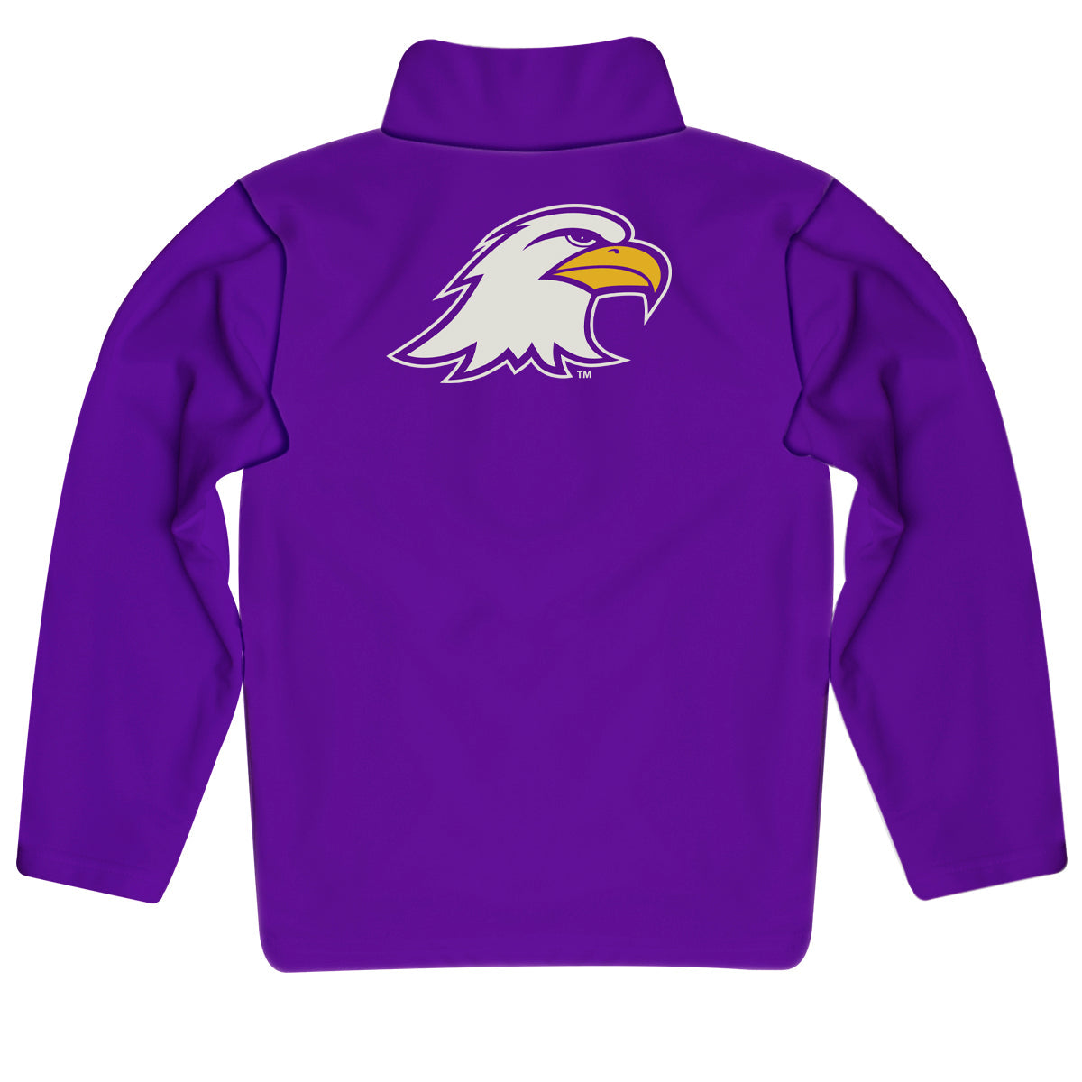 Ashland Eagles AU Game Day Solid Purple Quarter Zip Pullover for Infants Toddlers by Vive La Fete