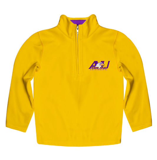 Ashland Eagles AU Game Day Solid Gold Quarter Zip Pullover for Infants Toddlers by Vive La Fete