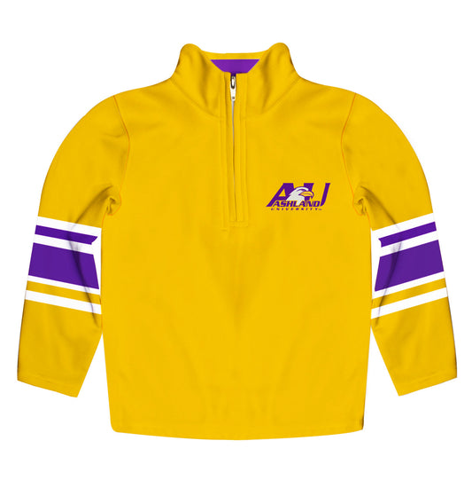 Ashland Eagles AU Game Day Gold Quarter Zip Pullover for Infants Toddlers by Vive La Fete