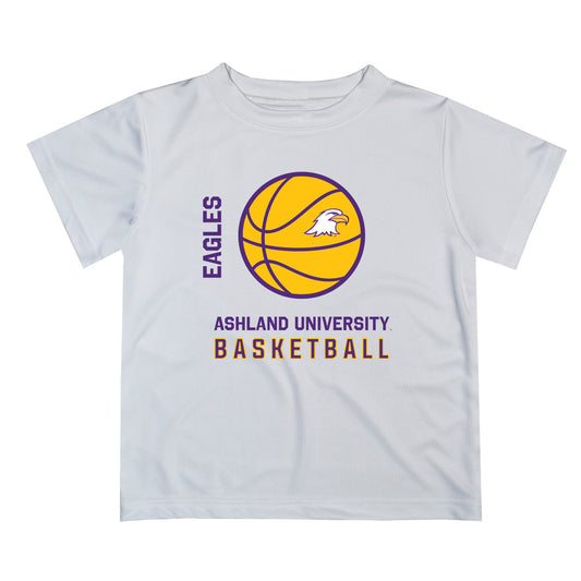 Ashland University AU Eagles Vive La Fete Basketball V1 White Short Sleeve Tee Shirt