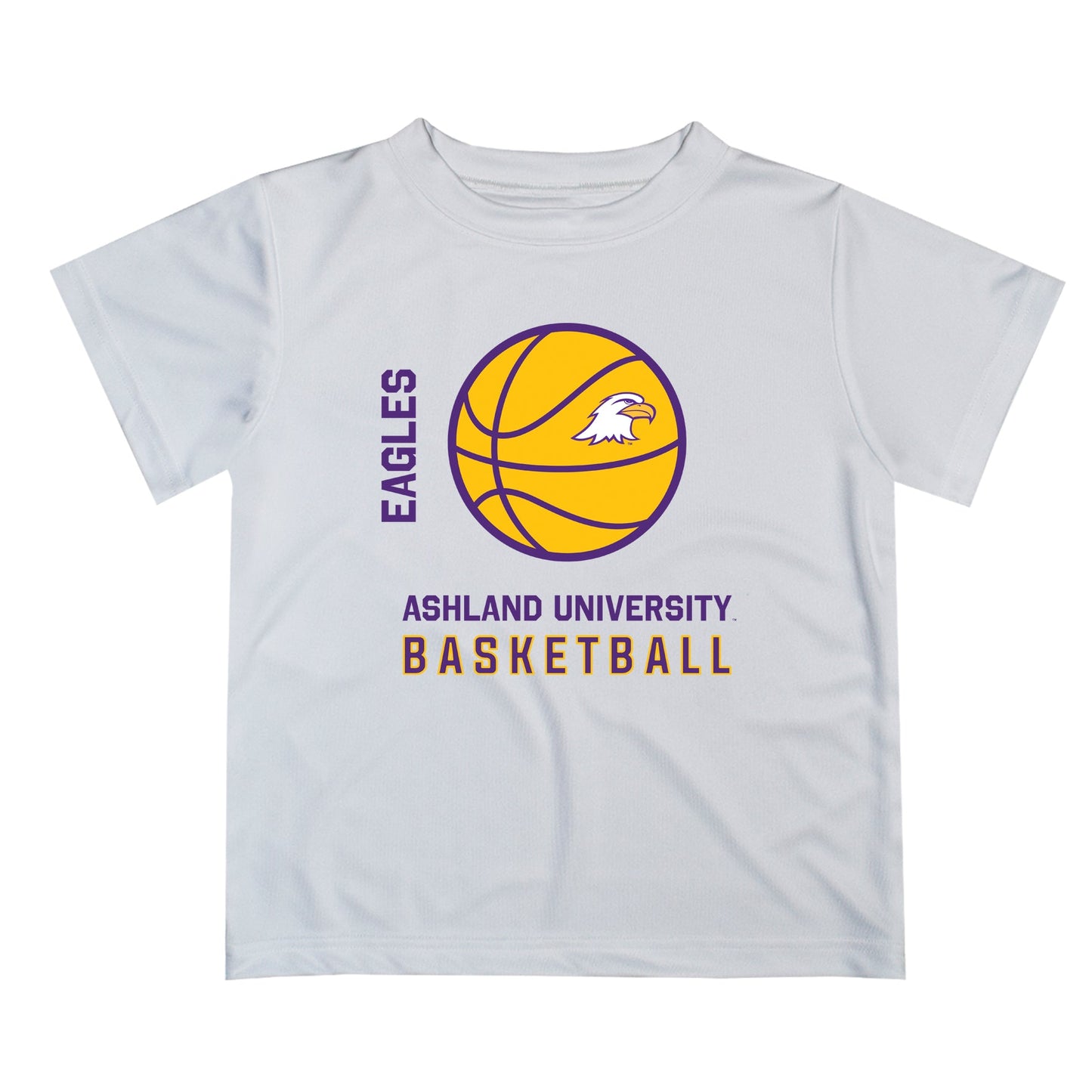 Ashland University AU Eagles Vive La Fete Basketball V1 White Short Sleeve Tee Shirt