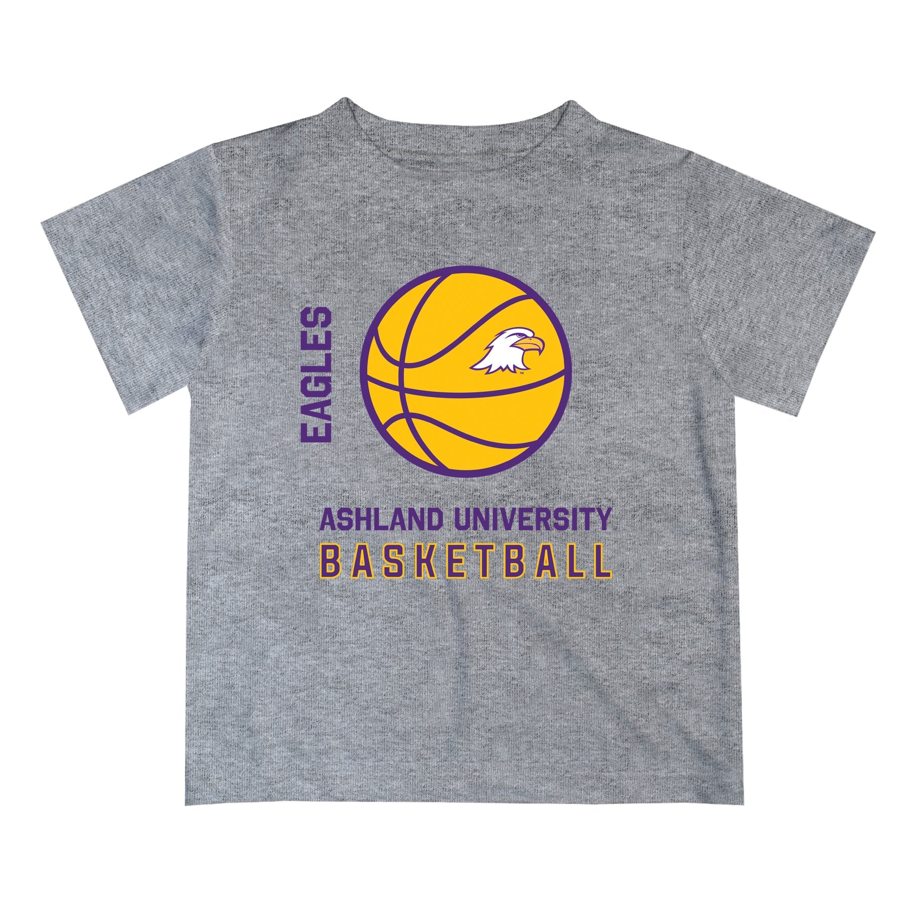 Ashland University AU Eagles Vive La Fete Basketball V1 Gray Short Sleeve Tee Shirt