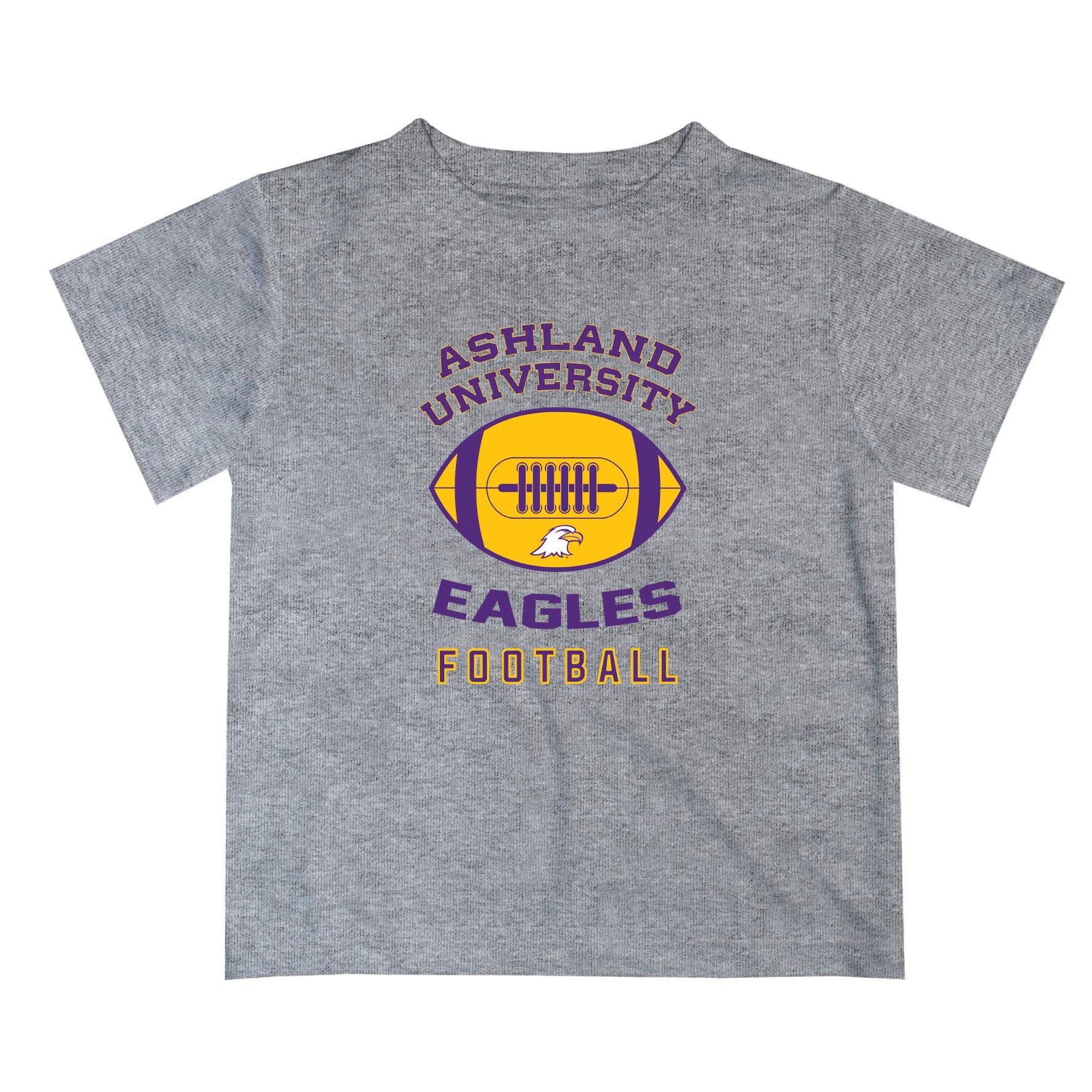 Ashland Eagles AU Vive La Fete Football V2 Heather Gray Short Sleeve Tee Shirt