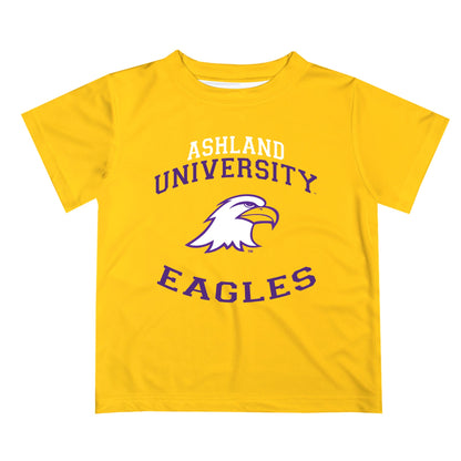 Ashland University AU Eagles Vive La Fete Boys Game Day V1 Gold Short Sleeve Tee Shirt