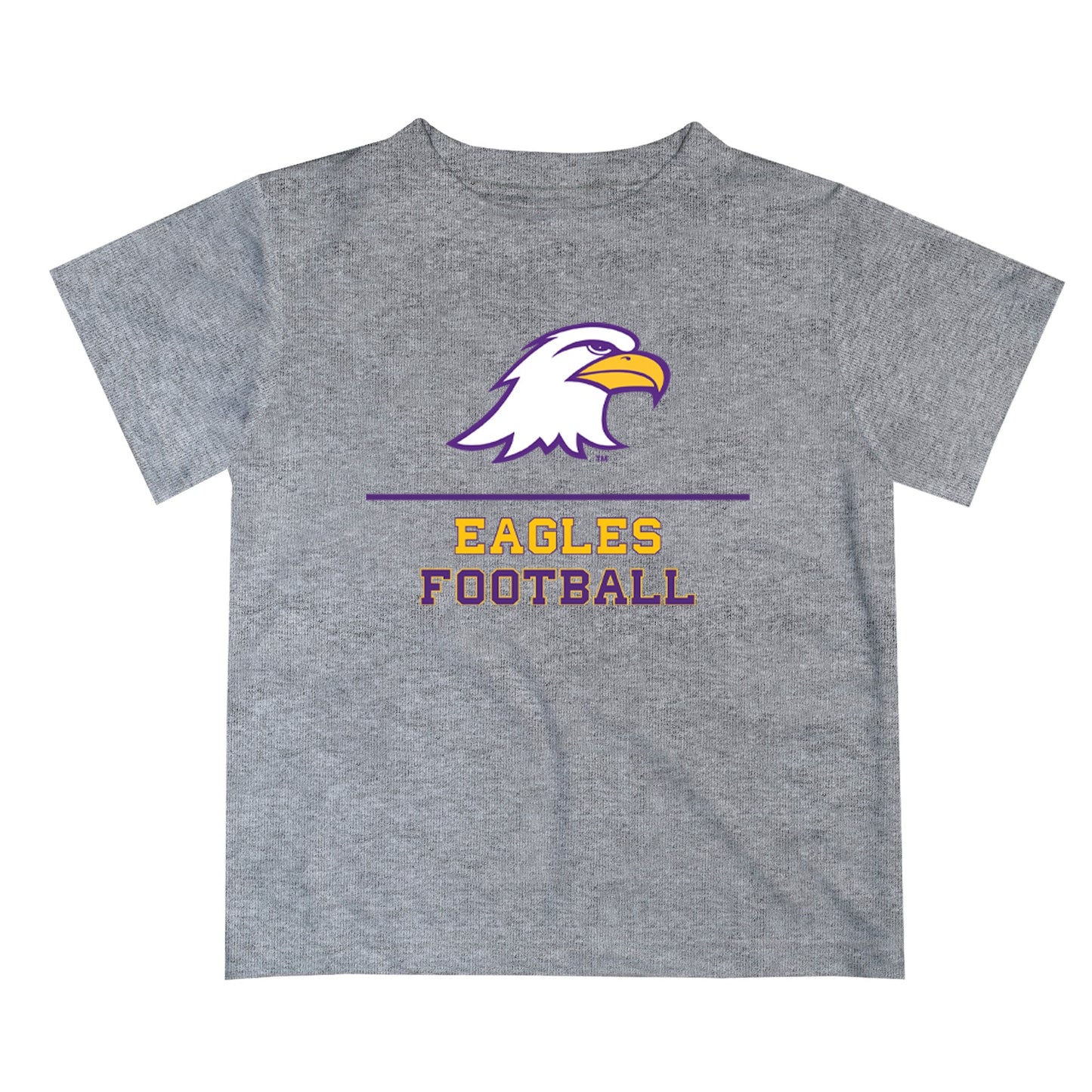 Ashland Eagles AU Vive La Fete Football V1 Heather Gray Short Sleeve Tee Shirt