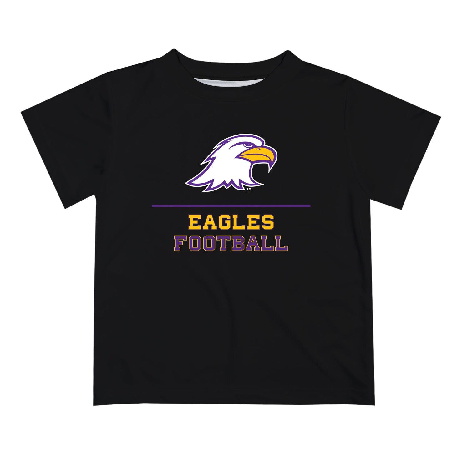 Ashland University AU Eagles Vive La Fete Football V1 Black Short Sleeve Tee Shirt