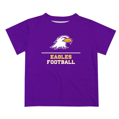 Ashland University AU Eagles Vive La Fete Football V1 Purple Short Sleeve Tee Shirt