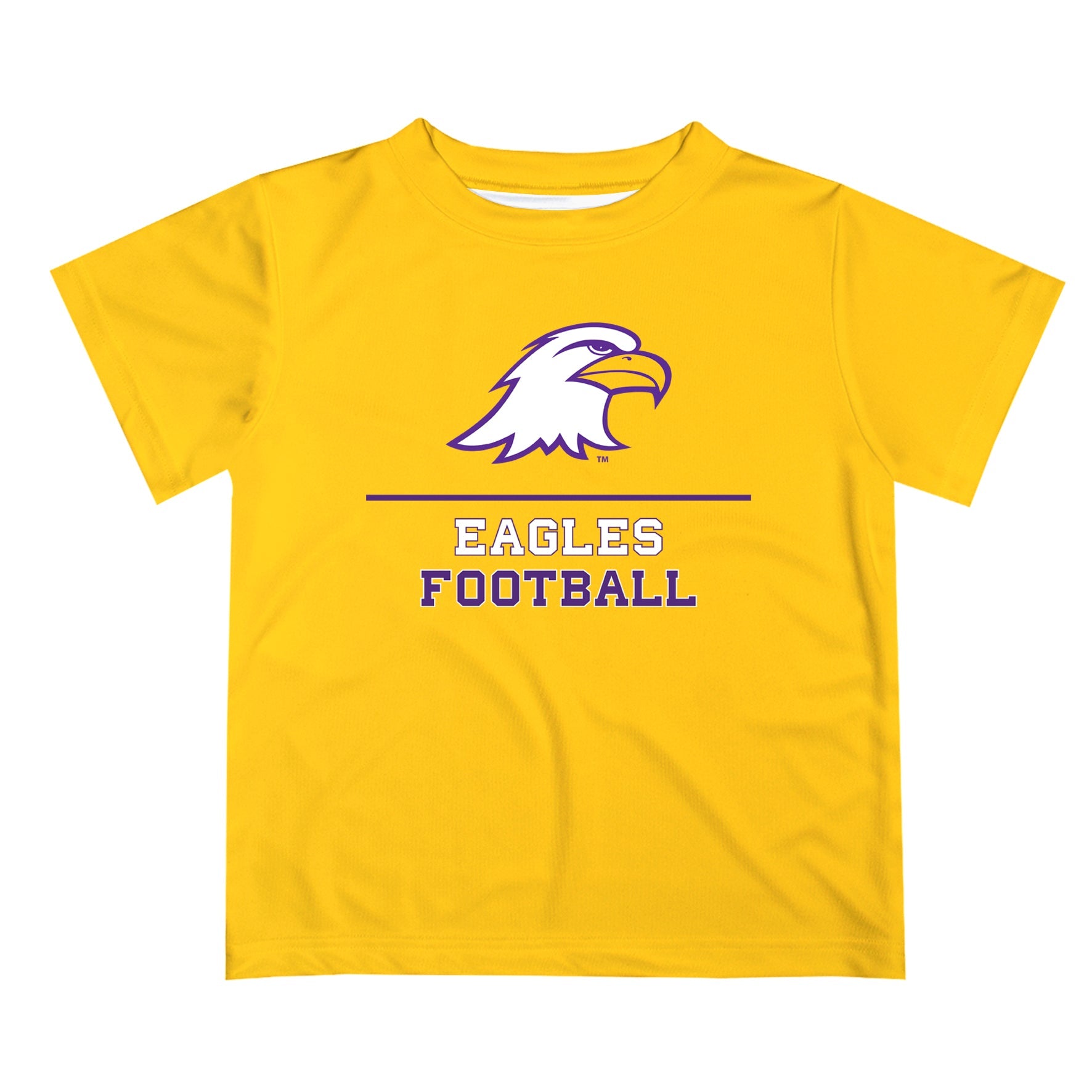 Ashland University AU Eagles Vive La Fete Football V1 Gold Short Sleeve Tee Shirt