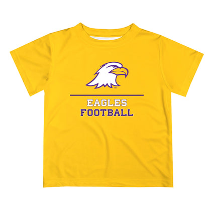 Ashland University AU Eagles Vive La Fete Football V1 Gold Short Sleeve Tee Shirt