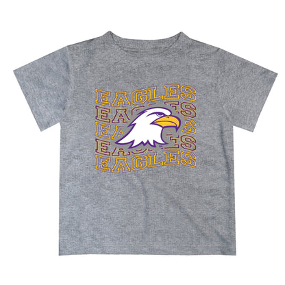 Ashland Eagles AU Vive La Fete Heather Gray Art V1 Short Sleeve Tee Shirt