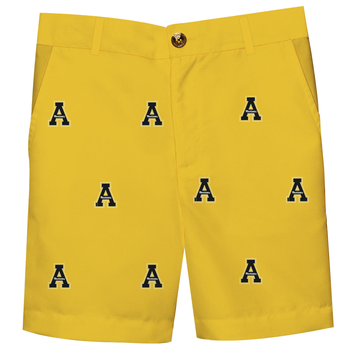 Appalachian State Mountaineers Gold Structured Short