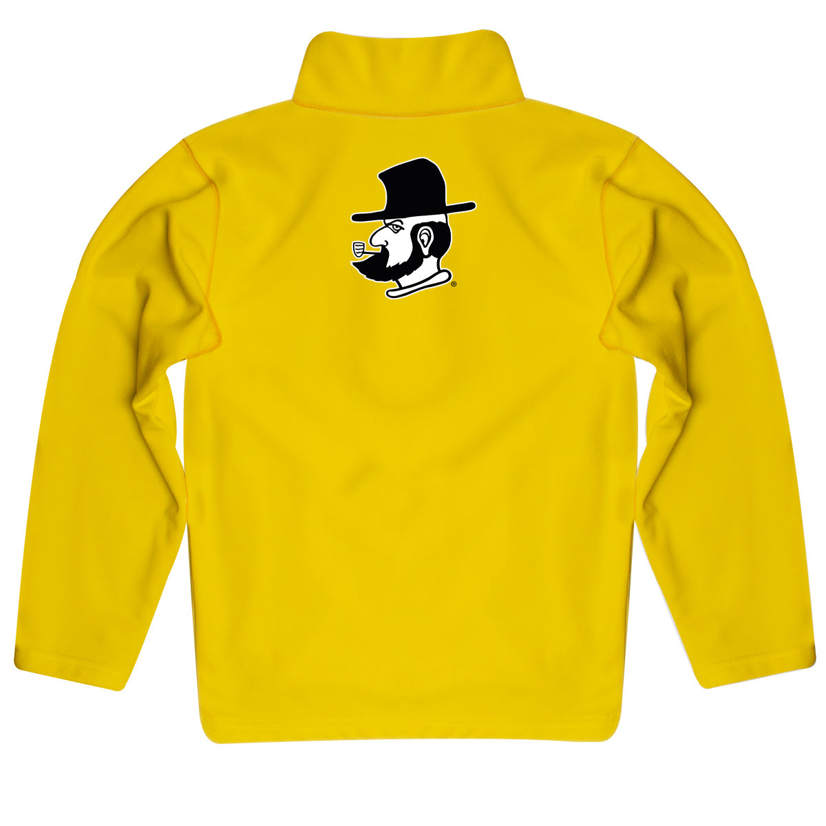 App State Mountaineers Game Day Solid Gold Quarter Zip Pullover for Infants Toddlers by Vive La Fete