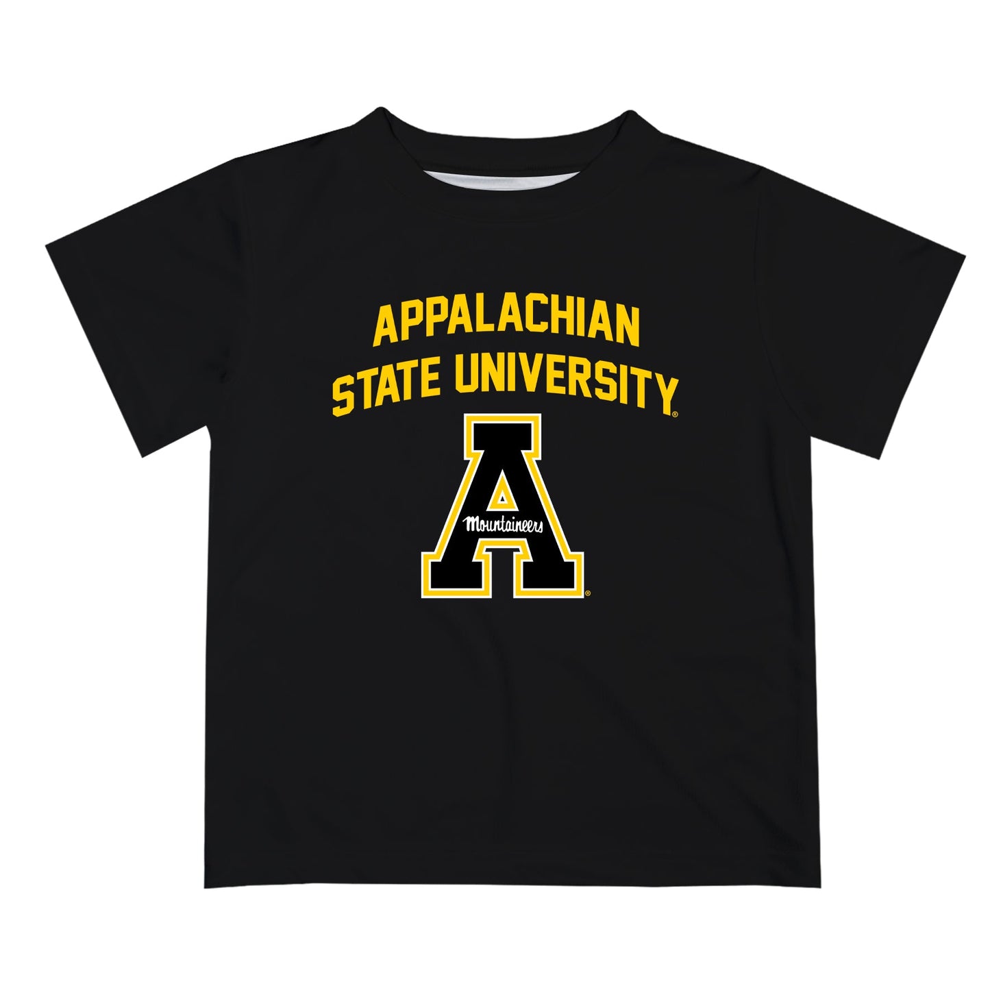 Appalachian State Mountaineers Vive La Fete Boys Game Day V3 Black Short Sleeve Tee Shirt