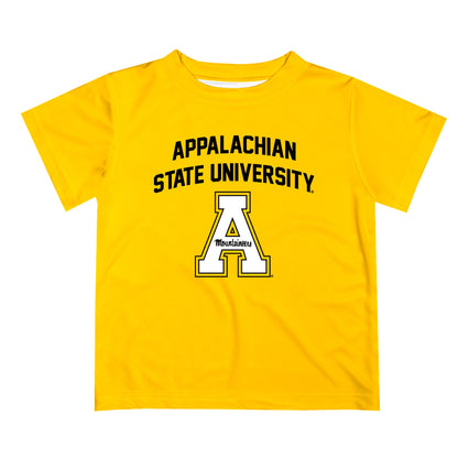 Appalachian State Mountaineers Vive La Fete Boys Game Day White Short Sleeve Tee Shirt - Vive La F̻te - Online Apparel Store