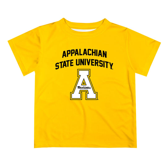 Appalachian State Mountaineers Vive La Fete Boys Game Day White Short Sleeve Tee Shirt - Vive La F̻te - Online Apparel Store