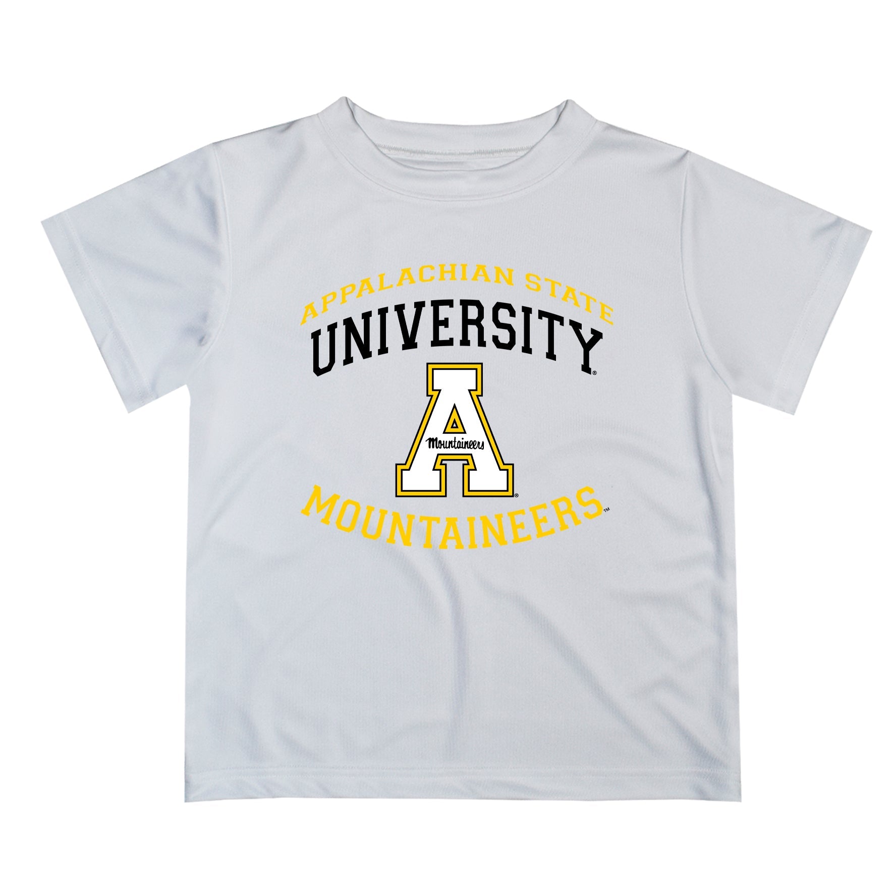 App State Mountaineers Vive La Fete Boys Game Day V1 White Short Sleeve Tee Shirt