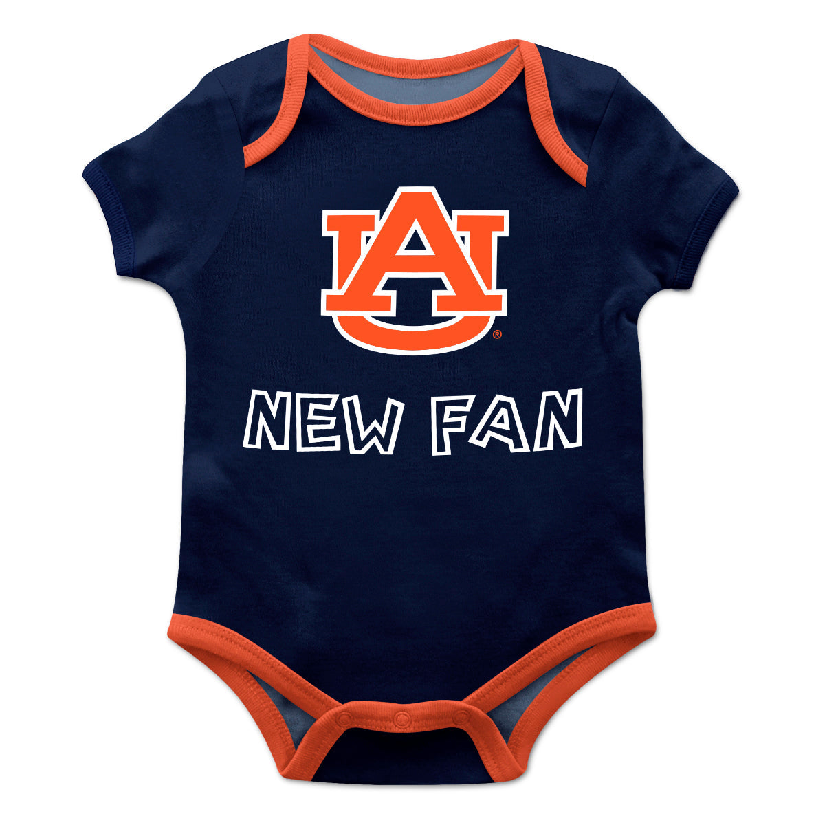 Auburn Tigers Infant Game Day Blue Short Sleeve One Piece Jumpsuit by Vive La Fete