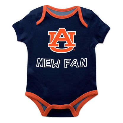 Auburn Tigers Infant Game Day Blue Short Sleeve One Piece Jumpsuit by Vive La Fete