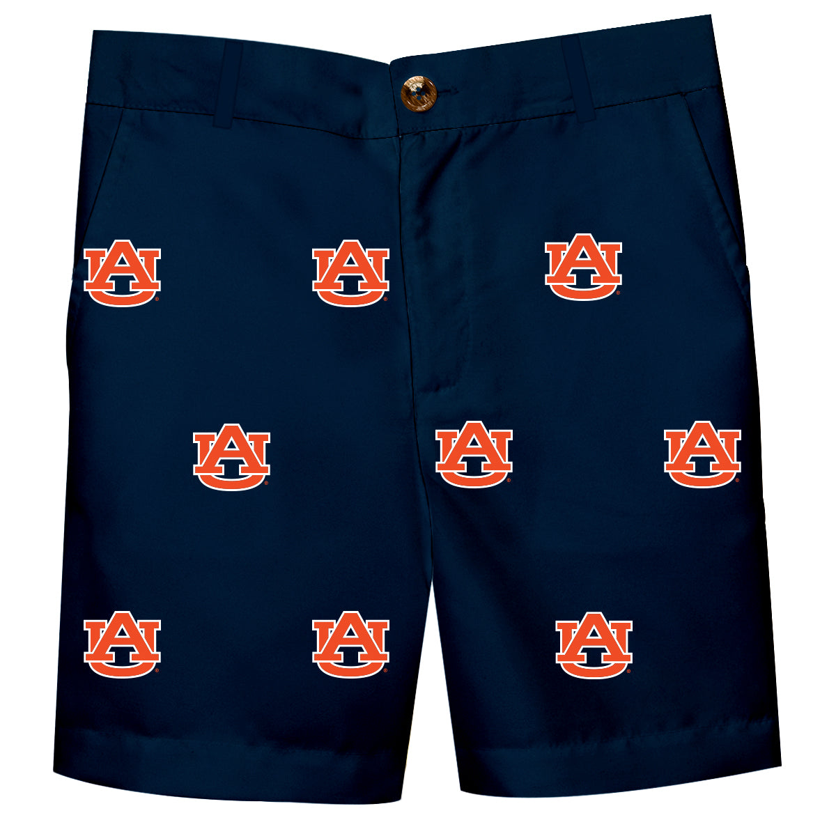Auburn Tigers Boys Game Day Blue Structured Shorts