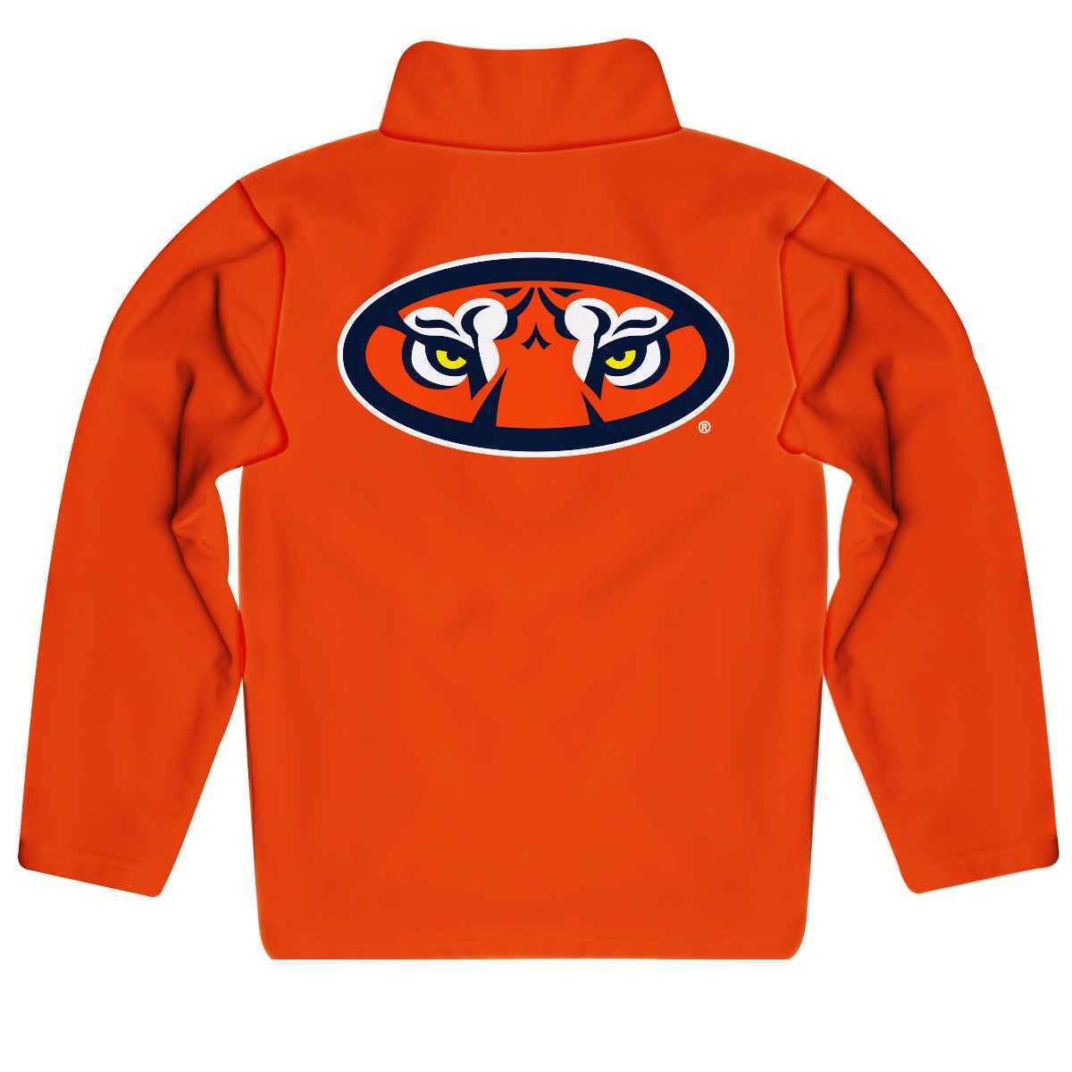 Auburn Tigers Game Day Solid Orange Quarter Zip Pullover for Infants Toddlers by Vive La Fete