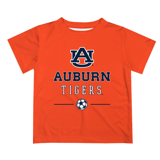 Auburn University Tigers Vive La Fete Soccer V1 Orange Short Sleeve Tee Shirt