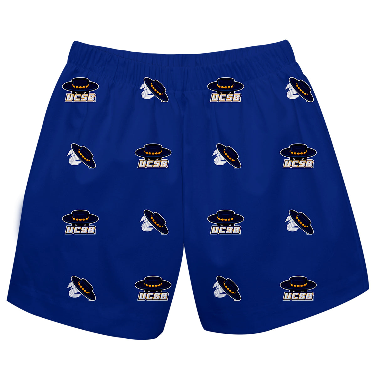 UC Santa Barbara Gauchos UCSB Boys Game Day Elastic Waist Classic Play Blue Pull On Shorts